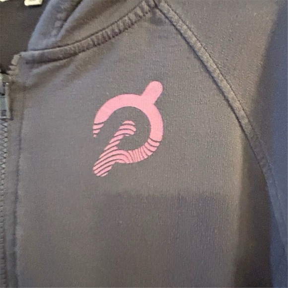 Peloton Women's Large 1/4 Zip Hoodie Multicolor Activewear Grey Purple - Picture 4 of 12